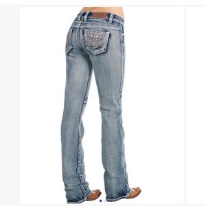 Bootcut embroidered cowgirl jeans